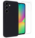 Etui do Samsung A36 / A56 MagSafe czarne + Szkło na ekran + Szkło na aparat