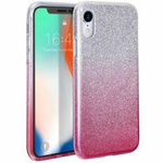 Etui IPHONE 14 Brokat Glitter srebrno-różowe