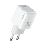 USAMS Ład. siec. 1xUSB-C PD30W 3A (only head) PD3.0 Fast Charging biały/white X-ron Series CC186TC02 (US-CC186)