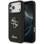 Etui Guess Fixed Glitter Big 4G na iPhone 17 Pro Max - czarne