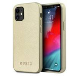 Guess GUHCP12SIGLGO iPhone 12 mini 5,4" złoty/gold hardcase Iridescent