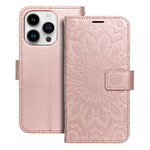 Kabura MEZZO Book do IPHONE 14 Pro mandala złoty róż