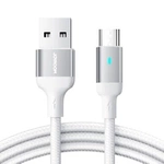 Joyroom kabel USB - micro USB 2.4A do szybkiego ładowania i transferu danych 2 m biały (S-UM018A10)