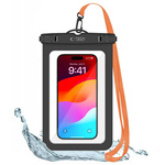 Etui Tech-Protect Universal Waterproof Case UWC9 8.9" pomarańczowo - czarne