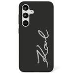 Karl Lagerfeld nakładka HC Silicone Sign Metal Logo do Samsung Galaxy S25 Ultra czarna