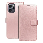 Kabura MEZZO Book do XIAOMI Redmi 12 4G / 12 5G mandala złoty róż
