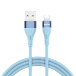 BWOO kabel X280L Minimalist Silicone 3A USB-A do Lightning niebieski