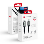 FORCELL F-ENERGY C263 kabel Typ C do Typ C QC4.0 PD 5A 240W Cafule 1,2 m czarny