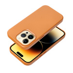 Futerał LEATHER MAG COVER kompatybilny z MagSafe do IPHONE 16 Plus pomarańczowy