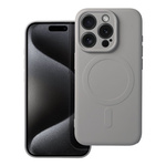 Futerał Silicone Mag Cover kompatybilny z MagSafe do IPHONE 15 PRO tytanowy szary
