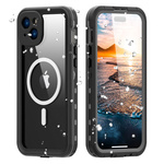 Futerał wodoodporny SHELLBOX DOT kompatybilny z MagSafe do IPHONE 15 Plus czarny
