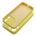 Futerał SILICONE 2mm do IPHONE 15 Pro Max żółty