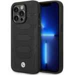 Oryginalne Etui IPHONE 14 PRO BMW Leather Seats Pattern MagSafe MagSafe (BMHMP14L22RPSK) czarne