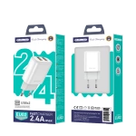 JELLICO ładowarka sieciowa EU02 2.4A 12W 2xUSB Biały