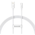 BASEUS kabel USB A do Typ C PD 100W 1m biały P10320102214-00