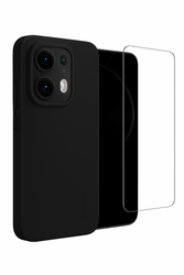 Etui do Oppo Reno 13 Pro czarne + Szkło