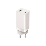 Setty ładowarka sieciowa GAN PD+QC USB + USB-C 65W LSI-02 biała