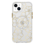 Case-Mate Floral Gems MagSafe - Etui iPhone 15 Plus (Gold)