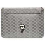 Karl Lagerfeld Sleeve KLCS14SAKHPKG 14" srebrny/silver Saffiano Monogram Ikonik