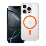 Drop Glue Colorful Ring Mag Cover kompatybilny z MagSafe pasuje do IPHONE 16 PRO pomarańczowy