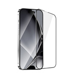 Szkło hartowane z metalową ramką do Samsung Galaxy A06s czarna ramka