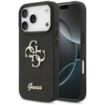 Etui Guess Fixed Glitter Big 4G na iPhone 17 Pro - czarne