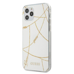 Guess nakładka do iPhone 12 Pro Max 6,7" GUHCP12LPCUCHWH biały hard case Gold Chain Collection