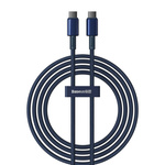 Kabel 100W 5A 2m USB-C - USB-C Baseus Tungsten Glod niebieski