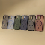 Nakładka Frozen Mag do Samsung Galaxy S25 czerwona