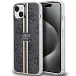Oryginalne Etui GUESS Hardcase GUHCP15MH4PSEGK do iPhone 15 Plus (4G Gold Stripe / czarny)