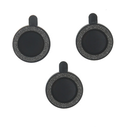 Zestaw szkieł na aparat do iPhone 14 Pro 6,1" black glitter (3 sztuki)