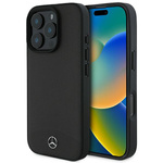 Mercedes nakładka do iPhone 16 Pro Max 6,9&quot; MEHMP16X23RBARK Hardcase Textured And Plain Leather MagSafe czarna