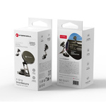 FORCELL F-Grip IronSecure uchwyt samochodowy do szyby/deski kompatybilny z MagSafe czarny