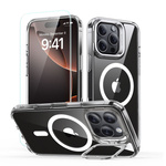 ESR CLASSIC HYBRID KICKSTAND HALOLOCK MAGSAFE & TEMPERED GLASS IPHONE 16 PRO MAX CLEAR