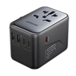 Adapter podróżny Joyroom JR-TCW02 65W uniwersalny EU / US / JP / AU / UK / CN - czarny