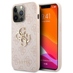 Guess nakładka do iPhone 13 Pro / 13 6,1" GUHCP13L4GMGPI różowy hard case 4G Big Metal Logo