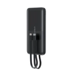 Powerbank Choetech B654 10000mAh 22.5W USB-A / USB-C / micro USB z wbudowanym kablem USB-C / Lightning - czarny