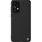 Nillkin Textured Case wytrzymałe wzmocnione etui z żelową ramką i nylonem na tyle Samsung Galaxy A73 czarny