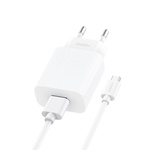 Foneng Ładowarka sieciowa EU28 - USB - 2,4A z kablem USB na Micro USB biała