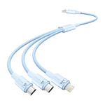 Kabel USB 2.0 A do 3w1 3A Vention CTPLG 1.5M (niebieski)