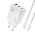 Ładowarka sieciowa Dudao A29C 65W GaN + kabel USB-C - biała