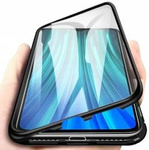 Etui SAMSUNG GALAXY A52 5G 3w1 Double Magnetic 360° Aluminium i Szkło czarne