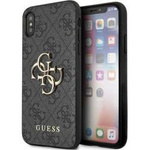 Oryginalne Etui IPHONE X / XS Guess Hardcase 4G Big Metal Logo (GUHCPX4GMGGR) szare