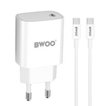 BWOO ładowarka sieciowa CDA159 20W z kablem C-C