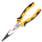Szczypce wydłużone proste Deli Tools EDL2108, 8" (żółte)