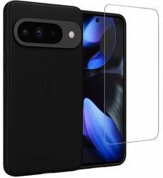 Etui do Google Pixel 9 Pro czarne + Szkło