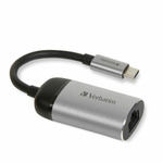 Verbatim Adapter USB-C - Eternet aluminium/aluminum 49146