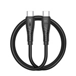 BWOO kabel USB-C - USB-C 1m 60W 3A czarny BO-X318C-C