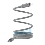 Yesido magnetyczny Kabel CA172L 27W Type-C - Lightning 1m 3A, GRAY / SZARY