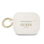 Guess GUAPSGGEH AirPods Pro cover biały/white Silicone Glitter